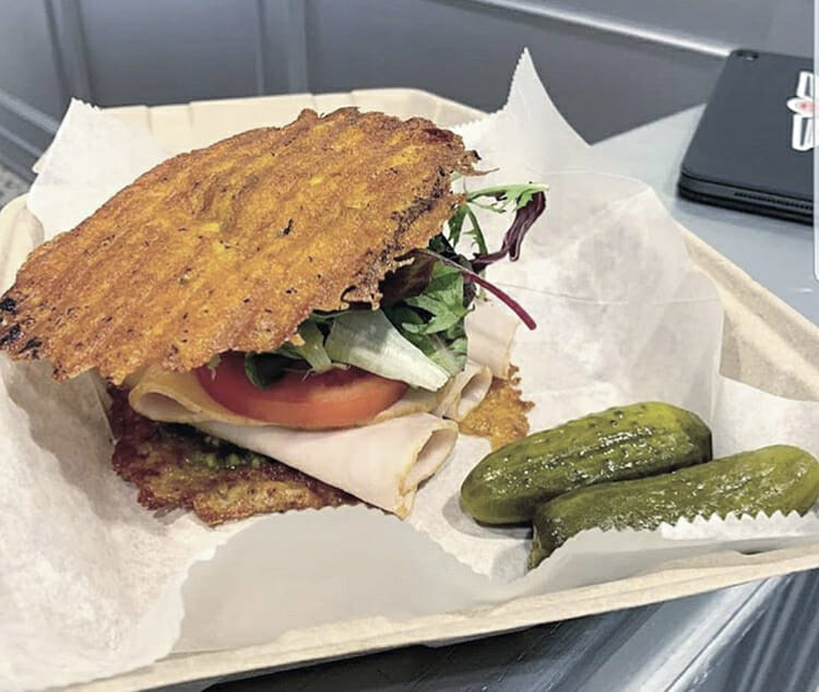 keto turkey sandwich at Cupla Coffee in downtown Salt Lake City and Park City, Utah - Keto friendly restaurants SLC