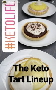 Lemon and chocolate keto tarts at Cupla Coffee in Salt Lake City and Park City, Utah - Keto dessert menu options in SLC & Park City