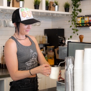 Barista at Cupla Coffee | Utah coffee shops | Salt Lake City Coffee Shop | Park City Coffee Shop