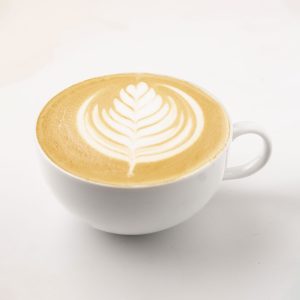 Flat white latte