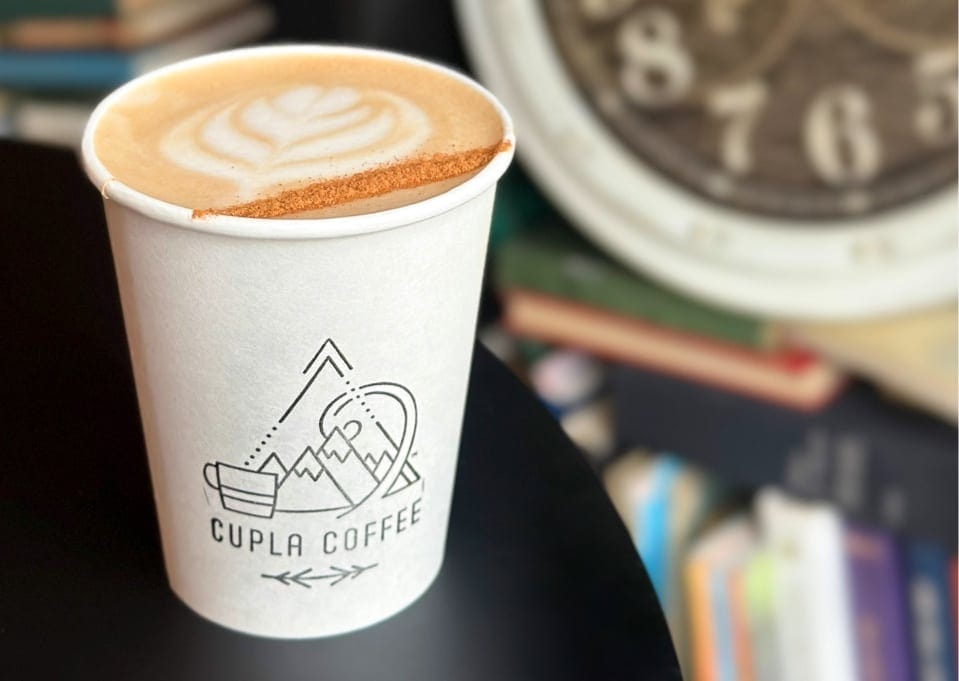 Coffee in Salt Lake City coffee shop - Espresso latte - Specialty coffee at Cupla Coffee in downtown SLC