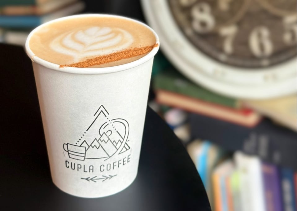 Cupla Coffee Espresso Latte Specialty coffee drink in Park City coffee shop